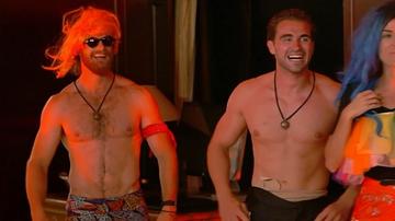 Joe Bradley, Iain Maclean in Below Deck Mediterranean (2016-2025) Shirtless Bathing Suit Bulge 79490