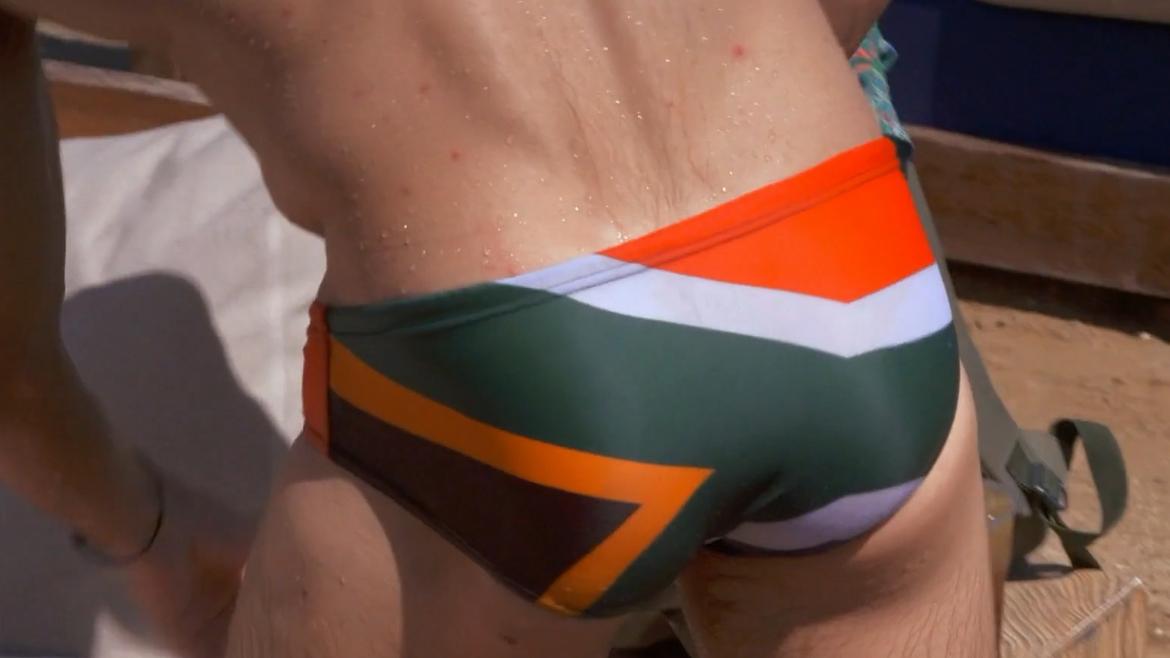 Joe Bradley, Iain Maclean, Johnathan Shillingford in Below Deck Mediterranean (2016-2025) Shirtless Bathing Suit Bulge Bathing Suit Bulge 79811