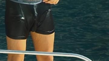Hottest Robbie Williams Scene in Robbie Williams. Bulge, Shirtless, Underwear, butt. 77444