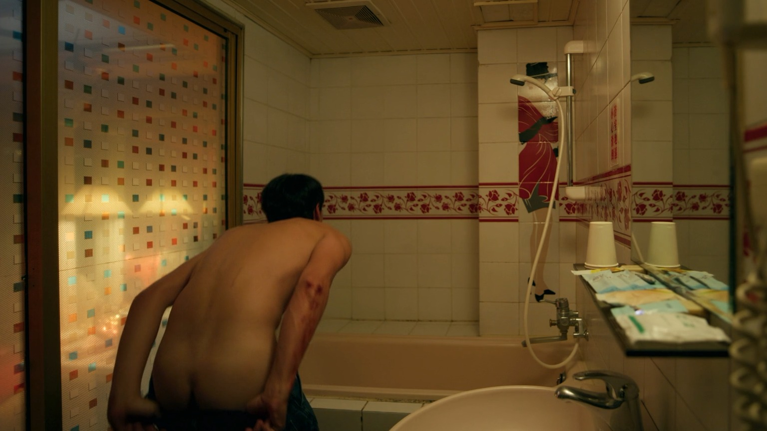 Terrance Lau Naked as Chen Chun-pin. Butt, Shirtless, bulge, erect. 77475