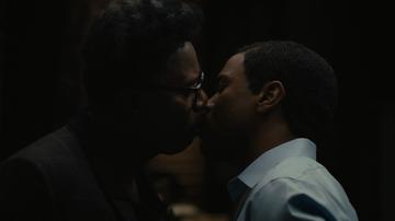 Sexiest Scenes of Bayard Rustin from Rustin. Gay, shirtless. 77561