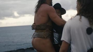 Jason Momoa in On the Roam (2024) Shirtless Thong Underwear Bulge Shirtless 78056