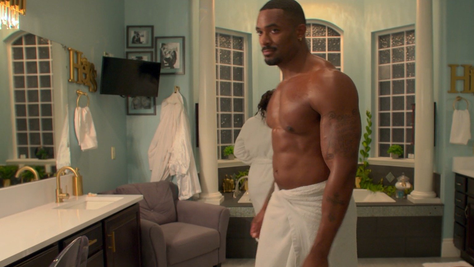 Love & WWE: Bianca & Montez's Sexiest Scenes with Kenneth Crawford. Shirtless. 78144
