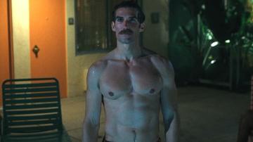 Ben Palacios in Palm Royale (2024-2025) Sexy Shirtless Bathing Suit Bulge 82910