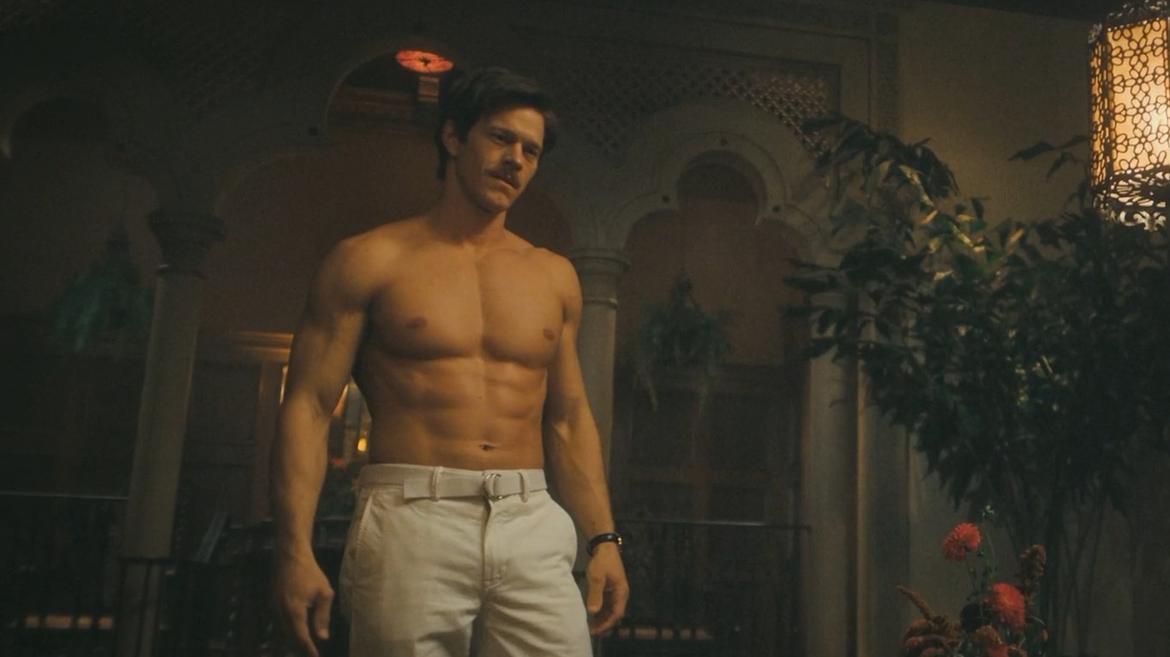 Sexiest Scenes of Jedebedaiah from Palm Royale. Shirtless. 83027