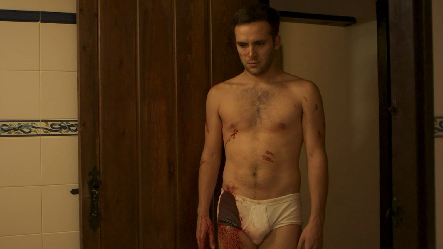 Ricardo Gómez Nude in Bringing Him Back. Bulge, Butt, Shirtless, Underwear, gay, penis. 78622