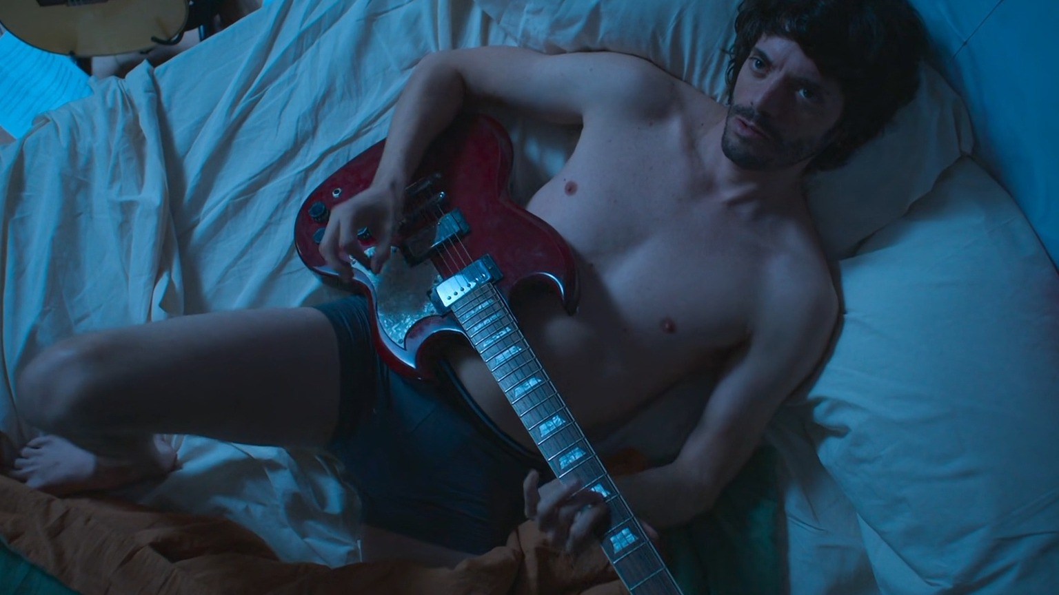 Hottest Juan Sorini Scene in Six is Not a Crowd. Shirtless, Underwear, bulge, butt. 78950