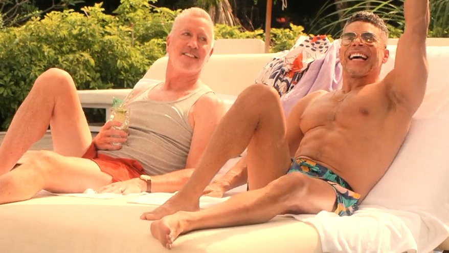 Sexiest Benjamin Bratt Scene in Mother of the Bride. Sexy, Shirtless, bathing suit, gay. 79015