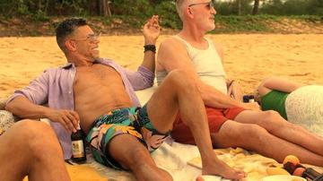 Wilson Cruz in Mother of the Bride (2024) Sexy Shirtless Bathing Suit Gay 79019