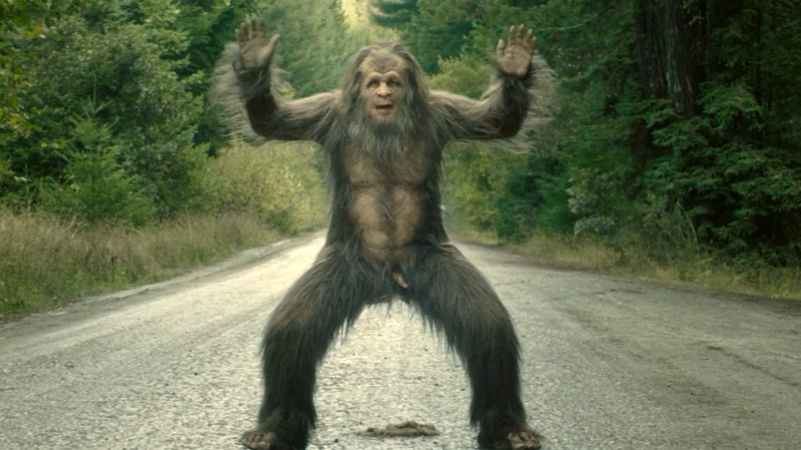 Jesse Eisenberg Naked in Sasquatch Sunset. Penis, Prosthetic, erect. 79213