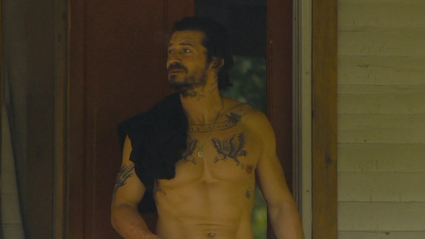 Sexiest Orlando Bloom Scene in Red Right Hand. Shirtless. 79261