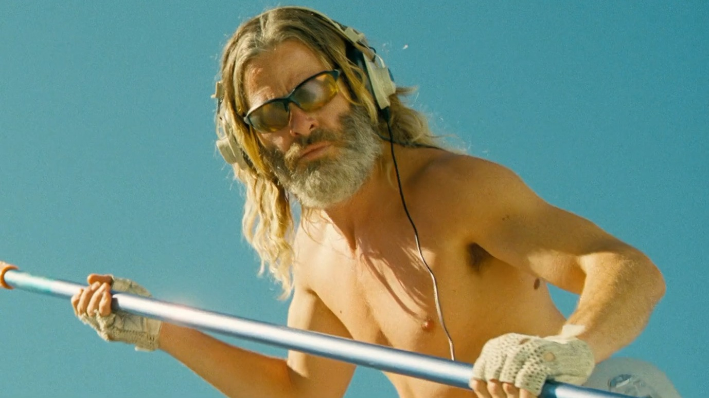 Hottest Chris Pine Scene in Poolman. Sexy, Shirtless, straight. 79274