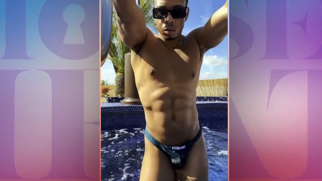 House of Heat's Sexiest Scenes with Brandon Karson. Bulge, Sexy, Shirtless, Thong, Underwear, bathing suit. 79404