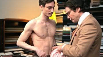 Théodore Pellerin in Becoming Karl Lagerfeld (2024) Sexy Shirtless Bulge Butt 79311