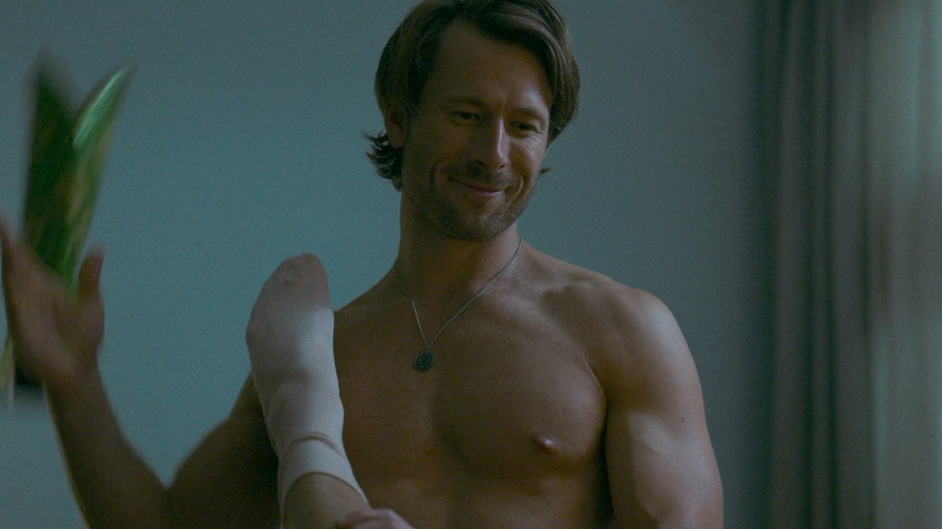 Glen Powell in Hit Man (2023) Shirtless Sexy Shirtless 79308