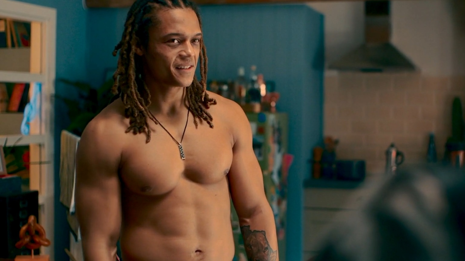 Hottest Percelle Ascott Scene in Domino Day. Shirtless, straight. 79454