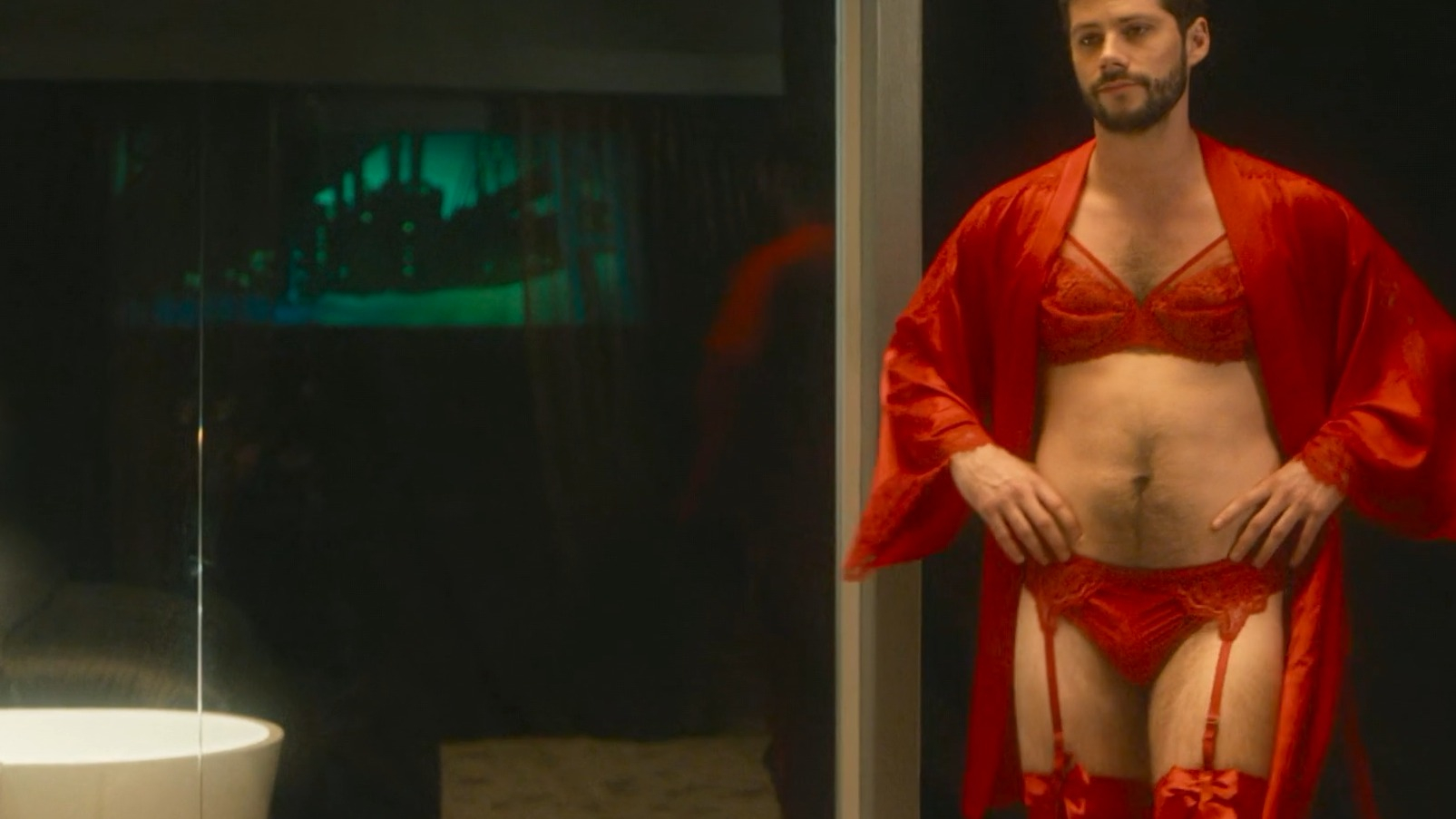 Fantasmas's Sexiest Scenes with Dylan O'Brien. Underwear, Bulge, Thong, sexy. 79518