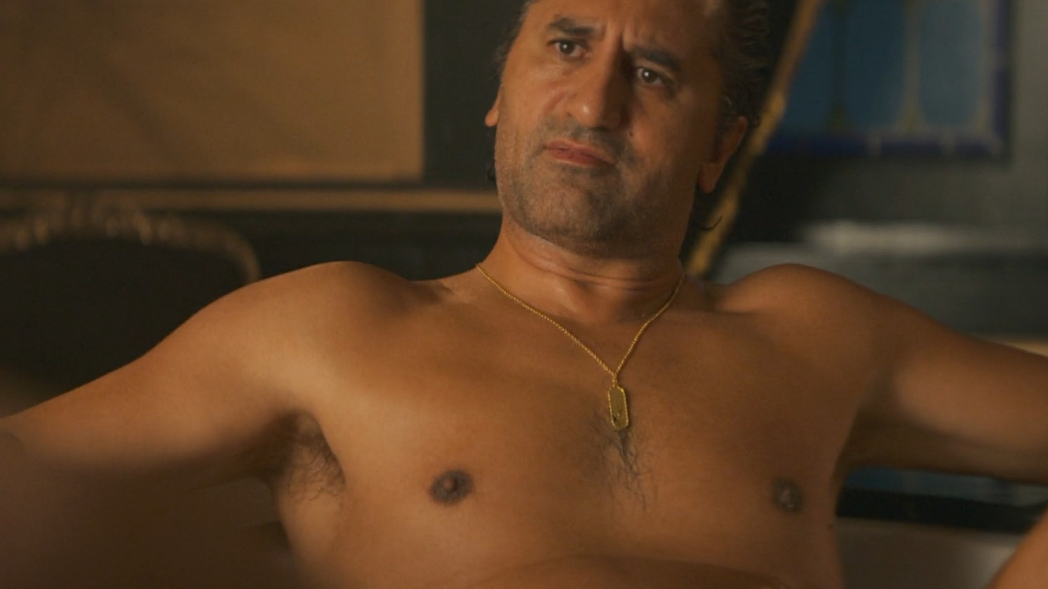 Hottest Cliff Curtis Scene in KAOS. Shirtless, bathing suit, bulge. 79988