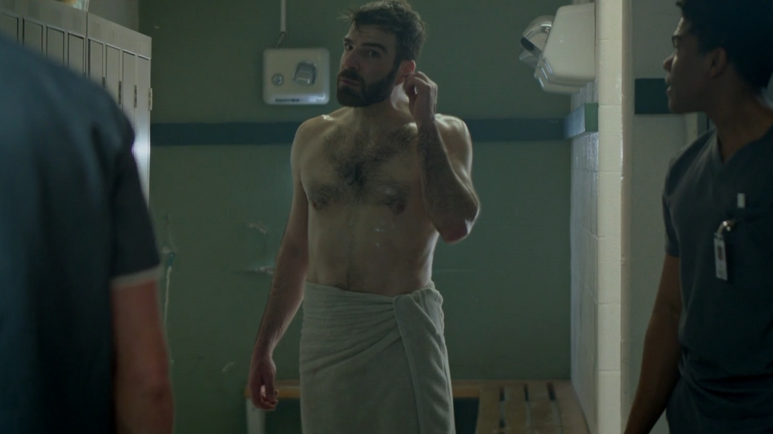 Sexiest Zachary Quinto Scene in Brilliant Minds. Shirtless. 80191