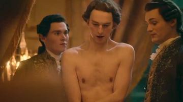 Sexiest Louis Cunningham Scene in Marie Antoinette. Shirtless, butt, straight. 80263