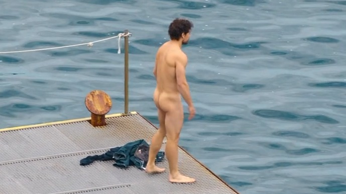 Giacomo Gianniotti Nude as Elia. Butt, bathing suit, bulge. 80342