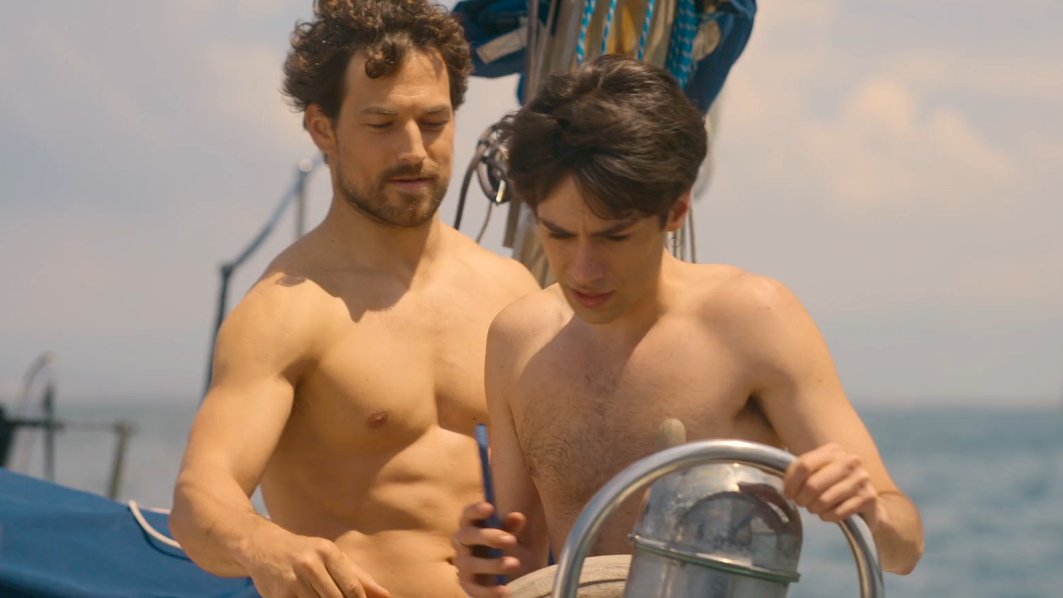 Sexiest Giacomo Gianniotti Scene in Deceitful Love. Shirtless, bathing suit, bulge. 80347