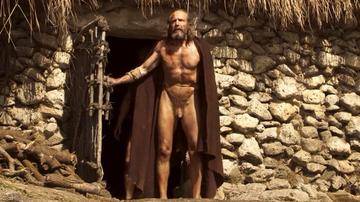 Ralph Fiennes Naked as Odysseus. Balls, Penis, Shirtless, sexy. 80805