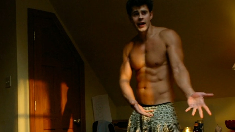 Hottest Jayson Blair Scene in Haunting on Fraternity Row. Sexy, Shirtless, Straight, bulge. 81329