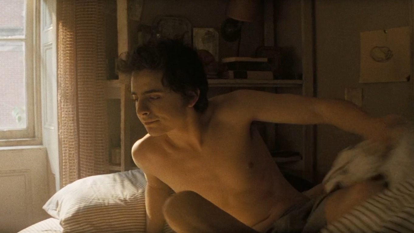 Sexiest Timothée Chalamet Scene in A Complete Unknown. Shirtless, Underwear. 81307