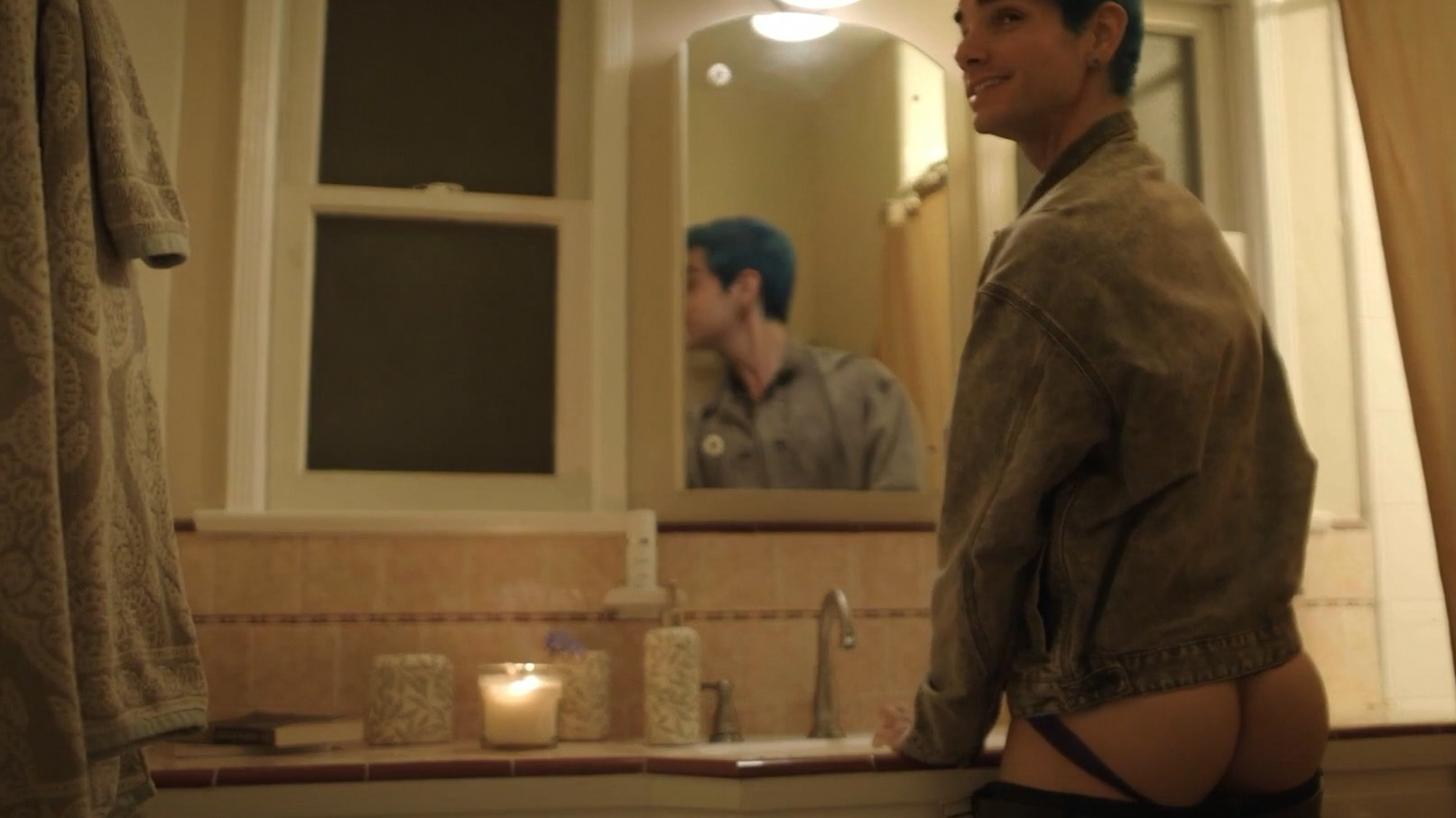 Princeton from Open to It Naked. Butt, bathing suit, bulge. 81443