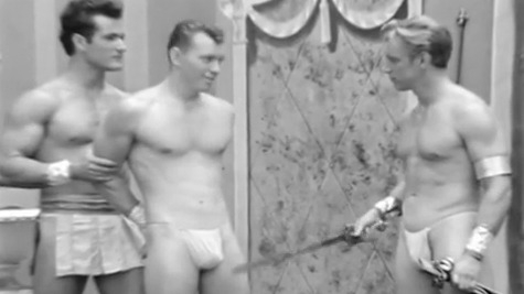 Hottest Alan Parker Scene in Ben-Hurry. Bulge, Shirtless, Thong. 81482