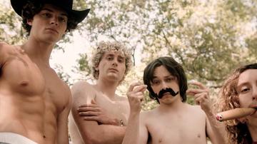 Reid Miller, Tyler Lawrence Gray, Oliver Hibbs, Shane Almagor in Feeling Randy (2024) Shirtless Bulge Gay 81502