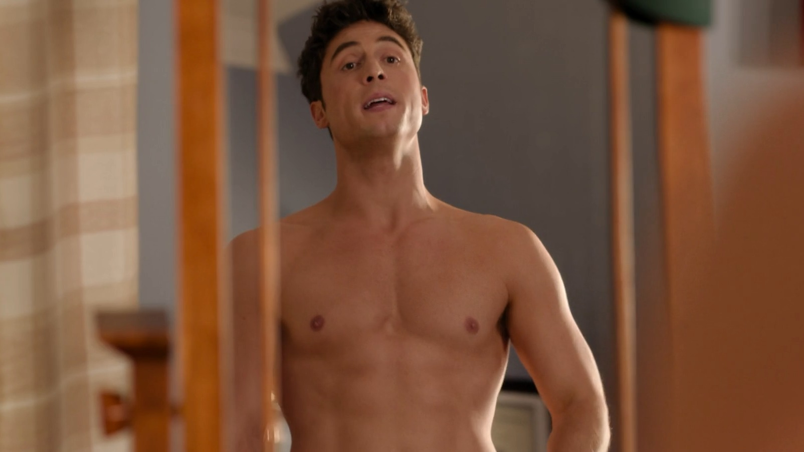 Sexiest Benito Skinner Scene in Overcompensating. Shirtless, butt, gay. 81637