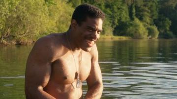 Sexiest Vincent Lacoste Scene in Along Came Love. Bathing Suit, Shirtless, bulge, butt. 81655
