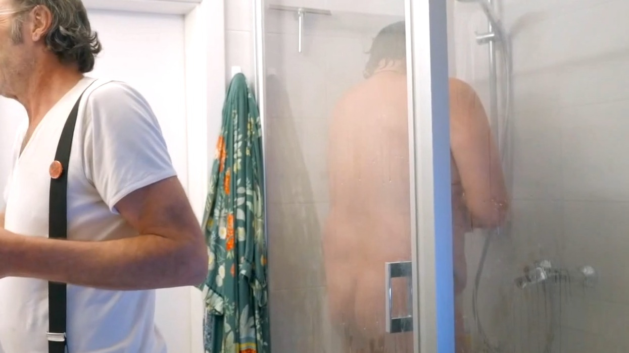 Mathias Mlekuz Naked as Mathias. Butt, Shirtless, Penis, Balls, bulge, underwear. 81981