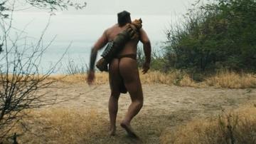 Sexiest Jason Momoa Scene in Chief of War. Sexy, Shirtless, Underwear, Thong, butt, straight. 82129