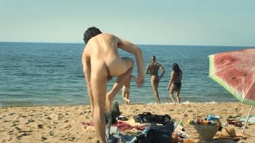 Marco Pigossi, James Bland, Todd Flaherty, Karl Gregory in High Tide (2024) Butt Shirtless Balls Penis Balls Bathing Suit 82379