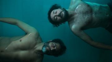 Joaquín Furriel, Carlos Santos in Billionaires' Bunker (2025) Shirtless Bathing Suit Bathing Suit Bulge 82405