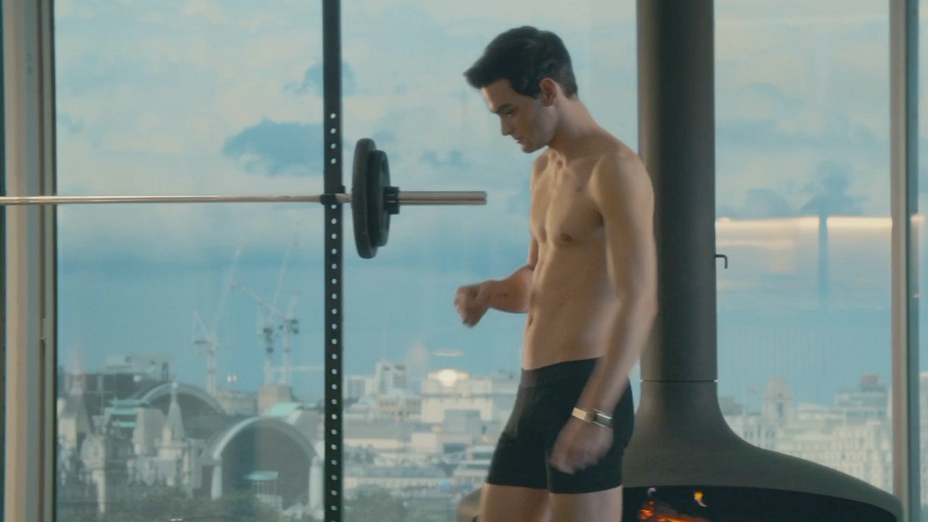 Sexiest Gabriel Guevara Scene in Our Fault. Sexy, Shirtless, Straight, bulge, underwear. 82597