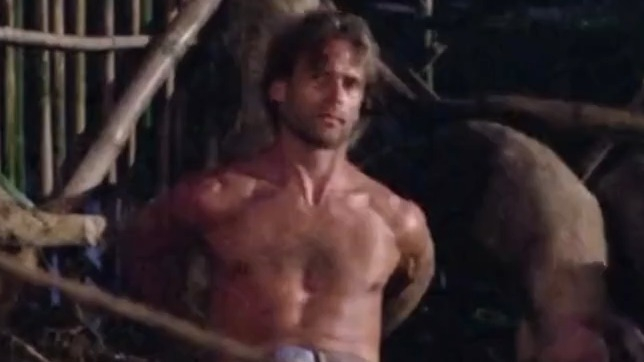 Sexiest Scenes of Kevin Hall from Massacre in Dinosaur Valley. Sexy, Shirtless. 82691