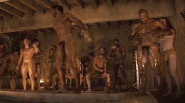 Jordi Webber, Louis Hunter, Graham Vincent, Stephen Madsen, Joe Davidson in Spartacus: House of Ashur (2025) Balls Butt Penis Prosthetic Shirtless Bul