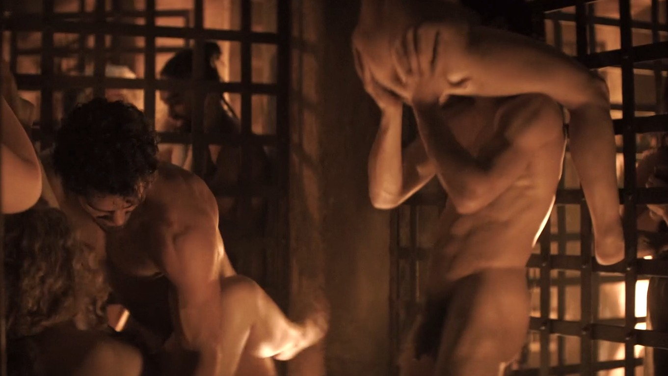Evander Brown Nude in Spartacus: House of Ashur. Butt, Shirtless, Straight, balls, penis. 82876