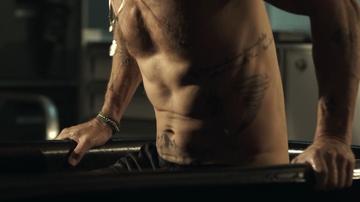 Hottest Brad Pitt Scene in F1. Sexy, Shirtless, straight. 82958