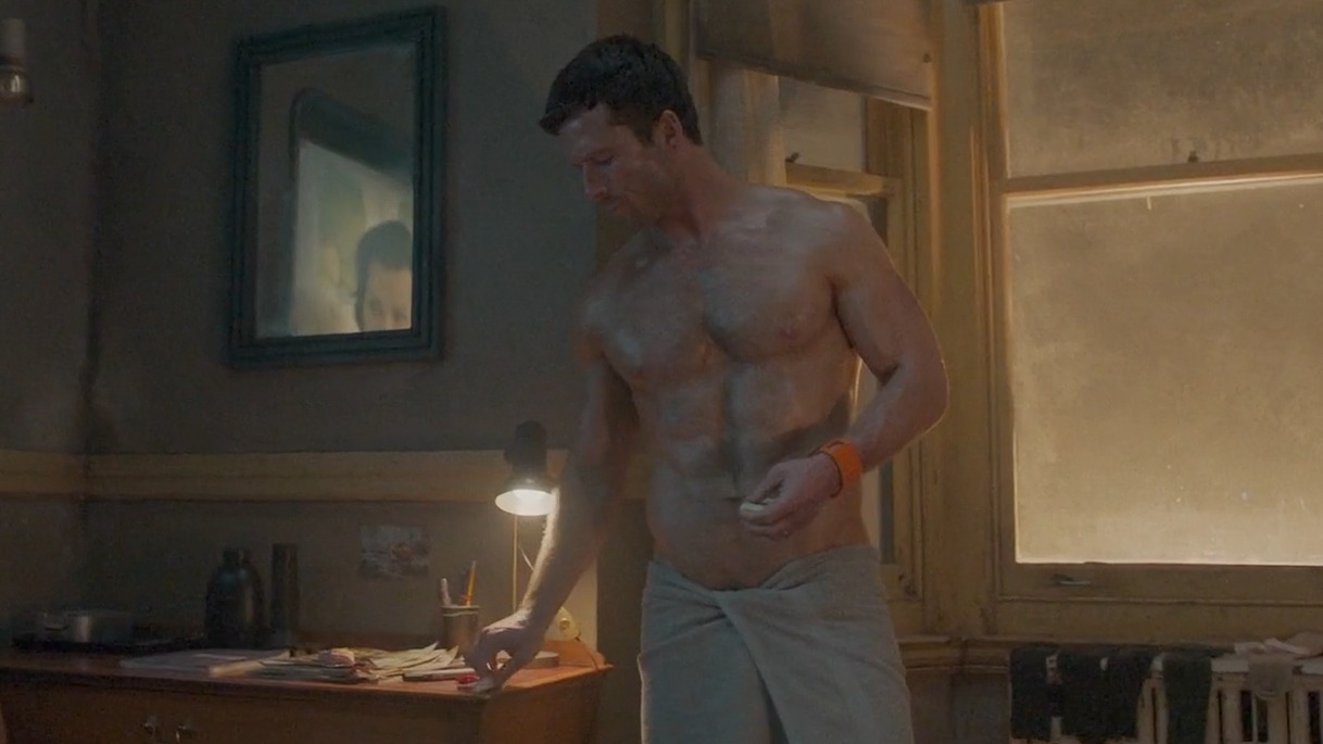 Glen Powell Naked in The Running Man. Butt, Shirtless, Body Double. 83083
