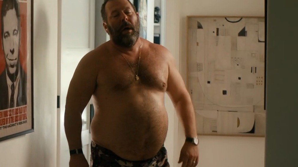 Sexiest Bert Kreischer Scene in Free Bert. Shirtless, bathing suit, butt. 83113