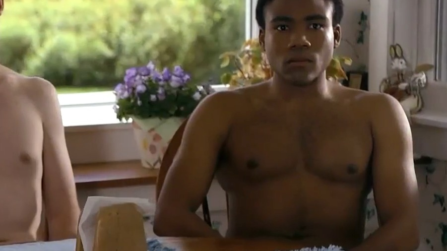 Sexiest Donald Glover Scene in Mystery Team. Shirtless, erect, sexy. 83371
