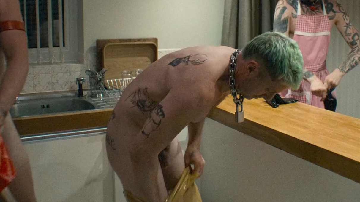 Kevin from Pillion Naked. Balls, Penis, Shirtless, butt, gay. 83669