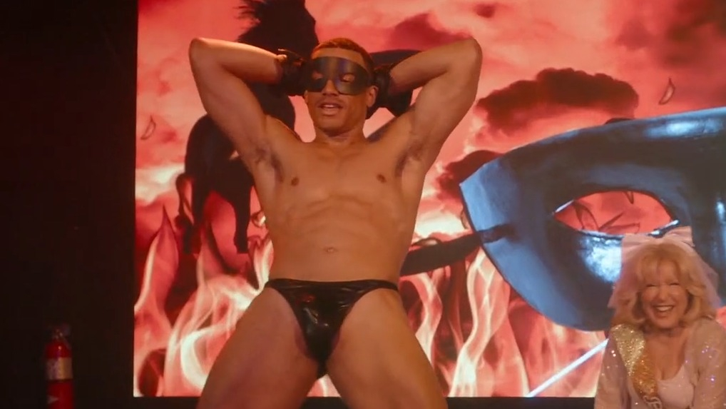 Nathan from The Fabulous Four Naked. Sexy, Shirtless, Straight, Thong, Underwear, Bulge, Balls. 83747
