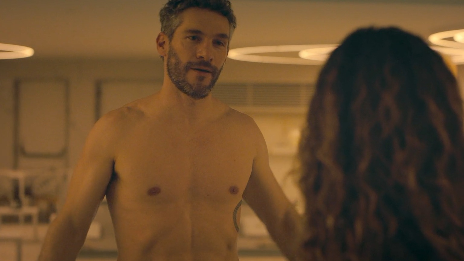 Sexiest Michel Noher Scene in Oasis. Shirtless, Straight. 84097