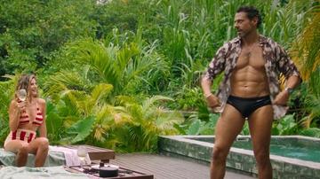 Hottest Emmanuel Esparza Scene in Susana and Elvira: No Plan B. Bathing Suit, Bulge, Shirtless. 84170